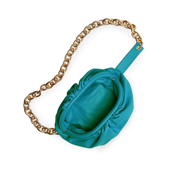 Pouch Leather Chain Belt Clutch - Picture 9 of 9